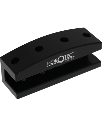 Horotec 05.025-S - Socle en aluminium noir pour 4 outils de pose d'aiguilles