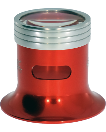 Horotec 00.034 Loupes en aluminium éloxé rouge avec système antibuée