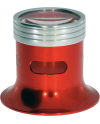 Horotec 00.034 Loupes en aluminium éloxé rouge avec système antibuée