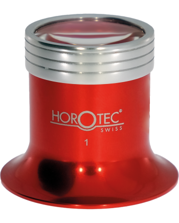 Horotec 00.034 Loupes en aluminium éloxé rouge avec système antibuée