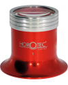 Horotec 00.034 Loupes en aluminium éloxé rouge avec système antibuée
