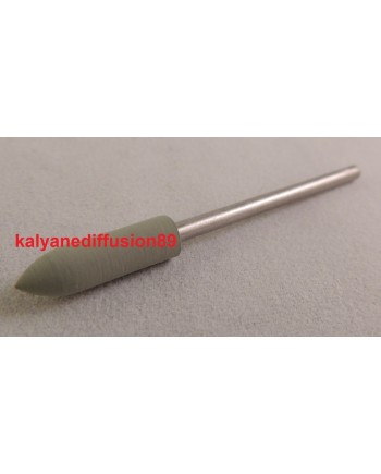 Brossette gomme silicone verte pointe fine 16 × 5 mm