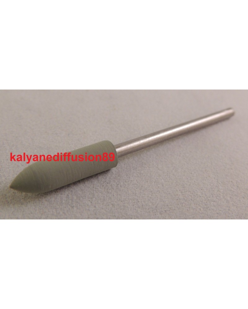 Brossette gomme silicone verte pointe fine 16 × 5 mm
