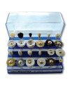 POLIRAPID – Ensemble 18 brosses polissage avec support