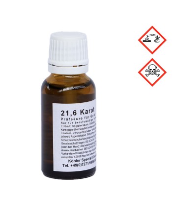 Acide de test pour or 21,6 carats – 20 ml