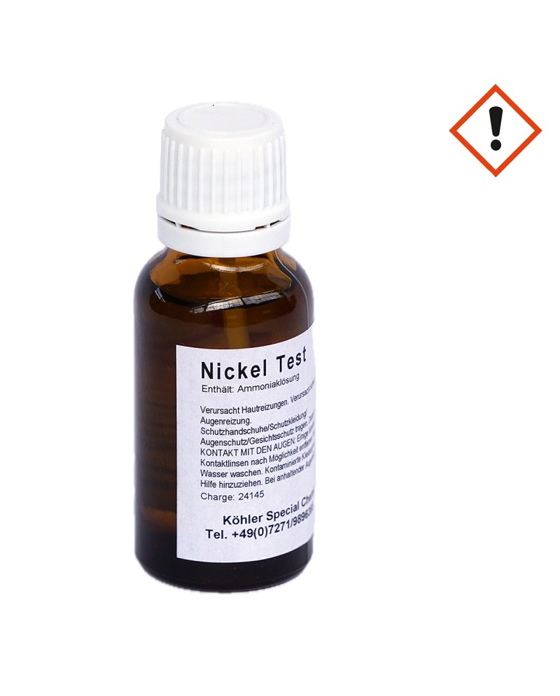 Acide de test pour nickel – 20 ml