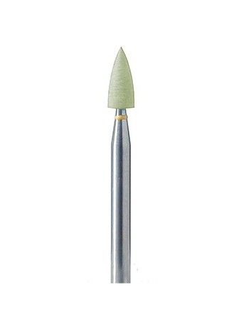 Brossette de polissage vert clair Ø 3 mm montée