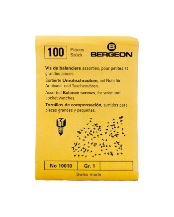 BERGEON 10010-100 – Vis de balanciers assorties pour petites et grandes pièces
