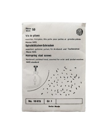 BERGEON 10079-50 – Vis de pitons assorties trempées à tête polie pour petites et grandes pièces (norme NHS)