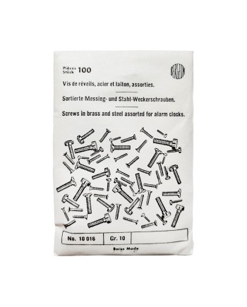 BERGEON 10016-100 – Vis de réveils en acier et laiton assorties