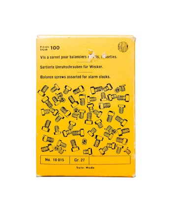 BERGEON 10015-100 – Vis à cornet pour balanciers de réveils assorties