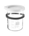Bécher d'insertion 600 ml avec couvercle et joint en caoutchouc pour bain à ultrasons