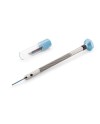 VOH – Tournevis d'horloger en acier inoxydable avec tête en aluminium, tube et 2 lames de rechange