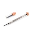 VOH – Tournevis d'horloger en acier inoxydable avec tête en aluminium, tube et 2 lames de rechange