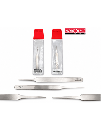 HOROTEC 12.90X-F – Brucelles pointes plates pour aiguilles