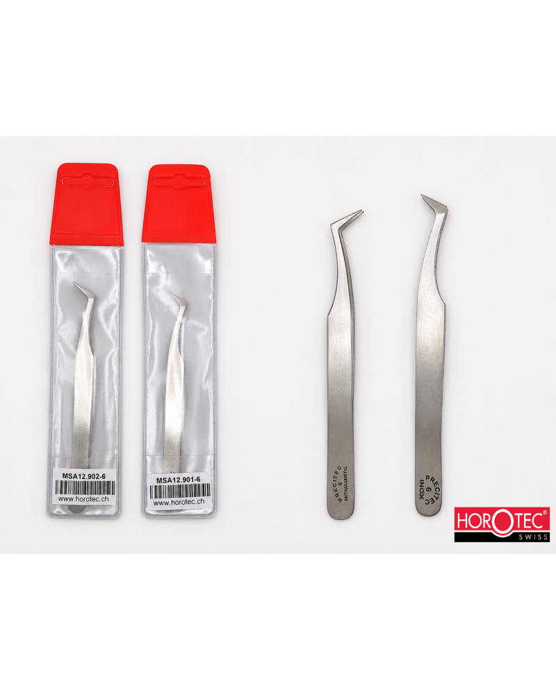 HOROTEC 12.90X-6 – Brucelles forme crochet pointes fines