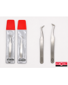 HOROTEC 12.90X-6 – Brucelles forme crochet pointes fines