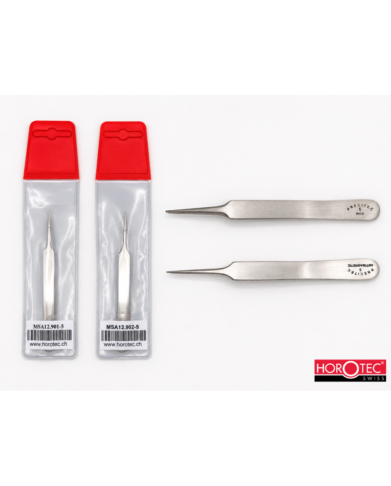 HOROTEC 12.90X-5 – Brucelles extra fines pour spiraux