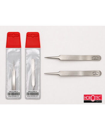 HOROTEC 12.90X-4 – Brucelles pointes longues fines pour spiraux