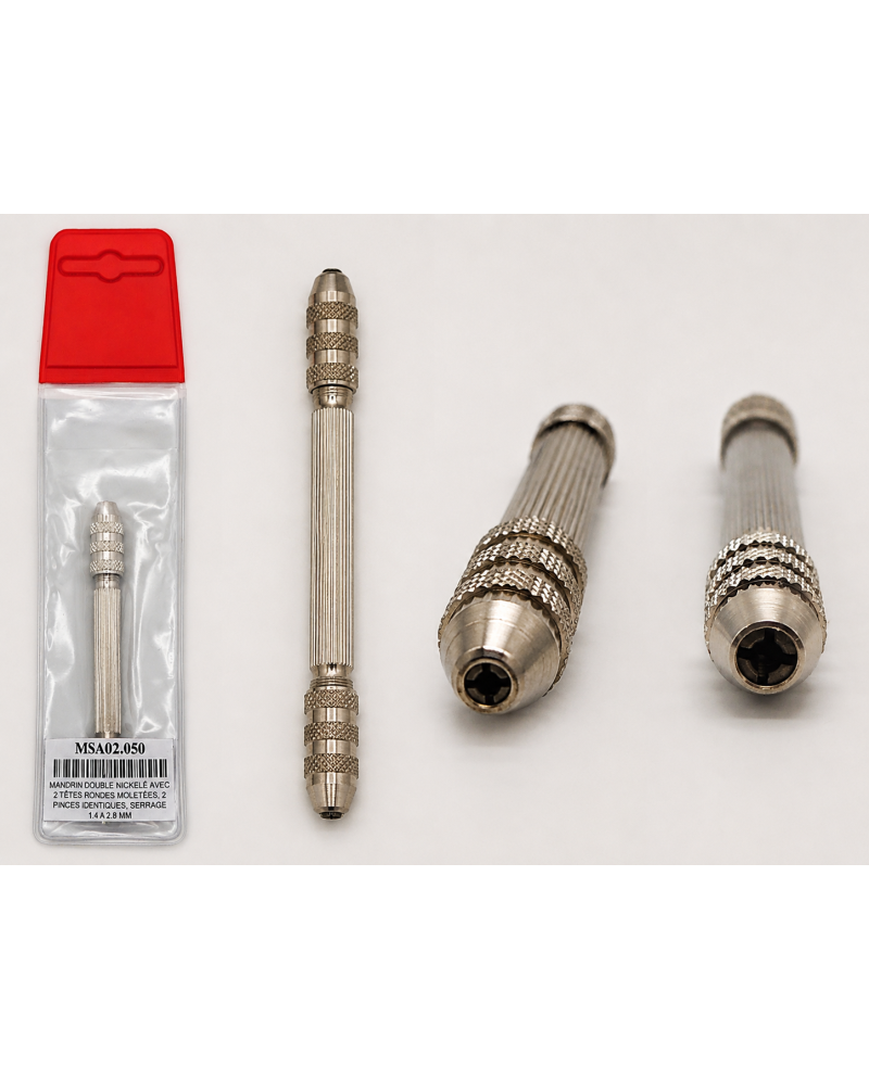 HOROTEC 02.050 – Mandrin double nickelé précision