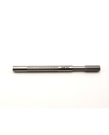 HOROTEC 02.024 - Broche moletée acier avec pinces