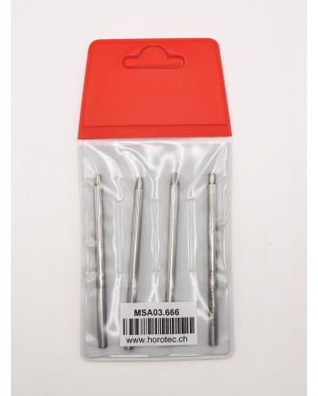 HOROTEC 03.666 – Assortiment de poinçons pour masses oscillantes 4 pcs