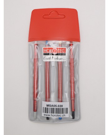 HOROTEC 05.020 - Assortiment 4 outils pose aiguilles