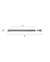 Anse / Barrette à vis extra-large + vis en acier inoxydable par 10pcs