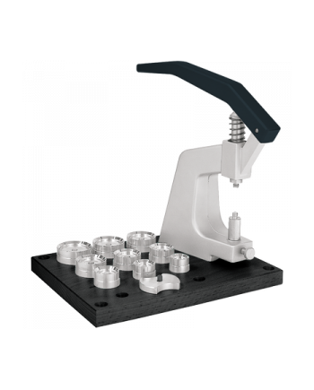 BERGEON 5500-C – Presse à verres complète avec 30 tasseaux sur socle en bois – Swiss Made