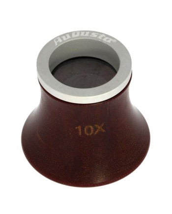 AUGUSTA – Loupe d’horloger imitation bois – Grossissement 3x à 10x