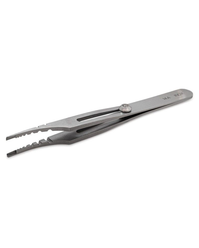 REGINE 220310 – Brucelle d’horloger Forme 14A avec fermeture pour aiguilles – 115 mm