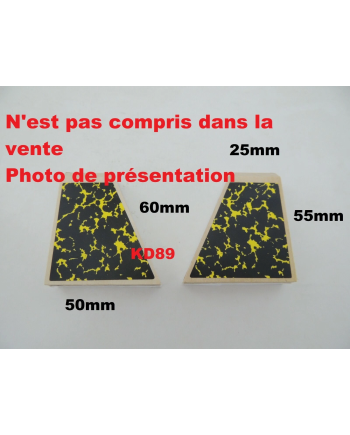 Cuir de soufflets trapézoïdal pour pendule à coucou – Prédécoupé – Lot de 2