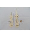 Aiguilles de coucou en plastique jaune – 24 à 86 mm – Fabrication allemande
