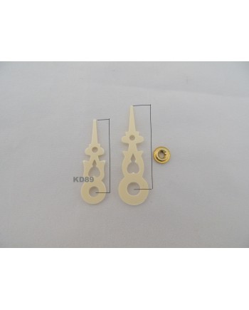 Aiguilles de coucou en plastique jaune – 24 à 86 mm – Fabrication allemande