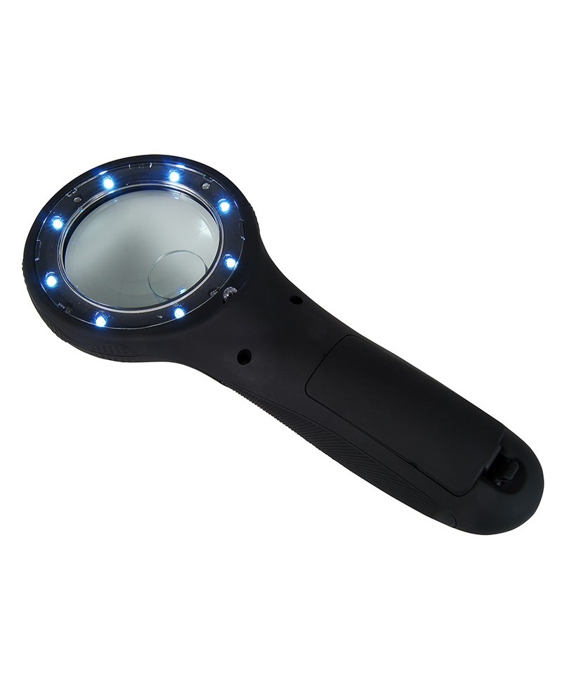 Loupe LED iView 4263.IVIEW – Grossissements 5x et 10x avec éclairage UV