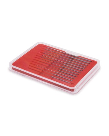 BECO 205511/205512 – Pochette 12 équarrissoirs extra fins Ø0,05–0,55 mm
