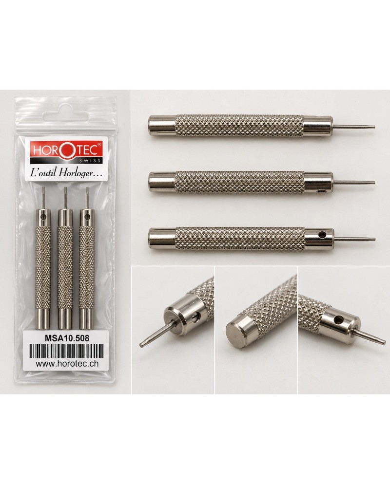 HOROTEC 10.508 / 10.508-XX / 10.509-XX – Outils chasse-goupilles Ø0,60 à 1,00 mm