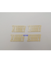 Chiffres de pendule coucou en plastique jauni