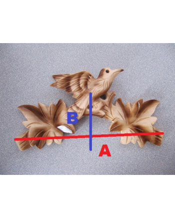Fronton de coucou tête de cerf Chasseur en bois – 5 dimensions – Cornes incluses