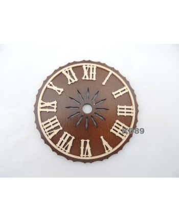 Cadran de coucou Marron Chiffres en bois Découpe laser
