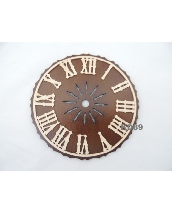 Cadran de coucou Marron Chiffres en bois Découpe laser