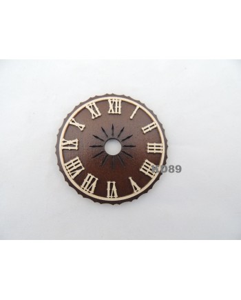 Cadran de coucou Marron Chiffres en bois Découpe laser