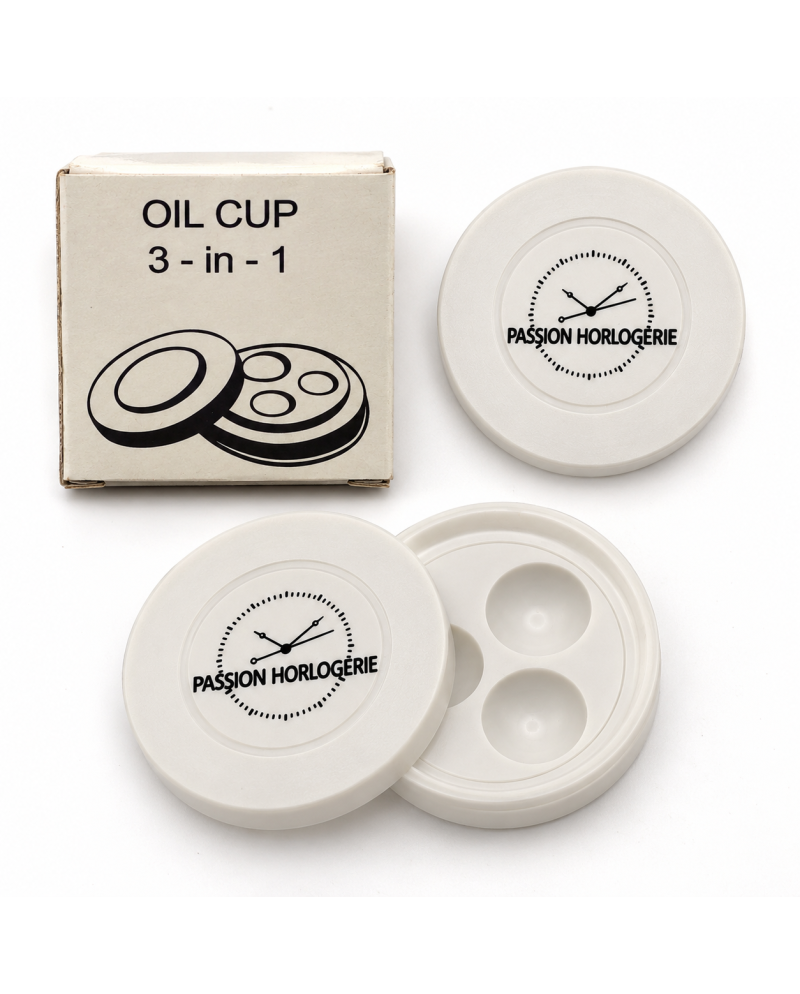 ECO - Huilier 3 compartiments avec couvercle Ø 50 mm