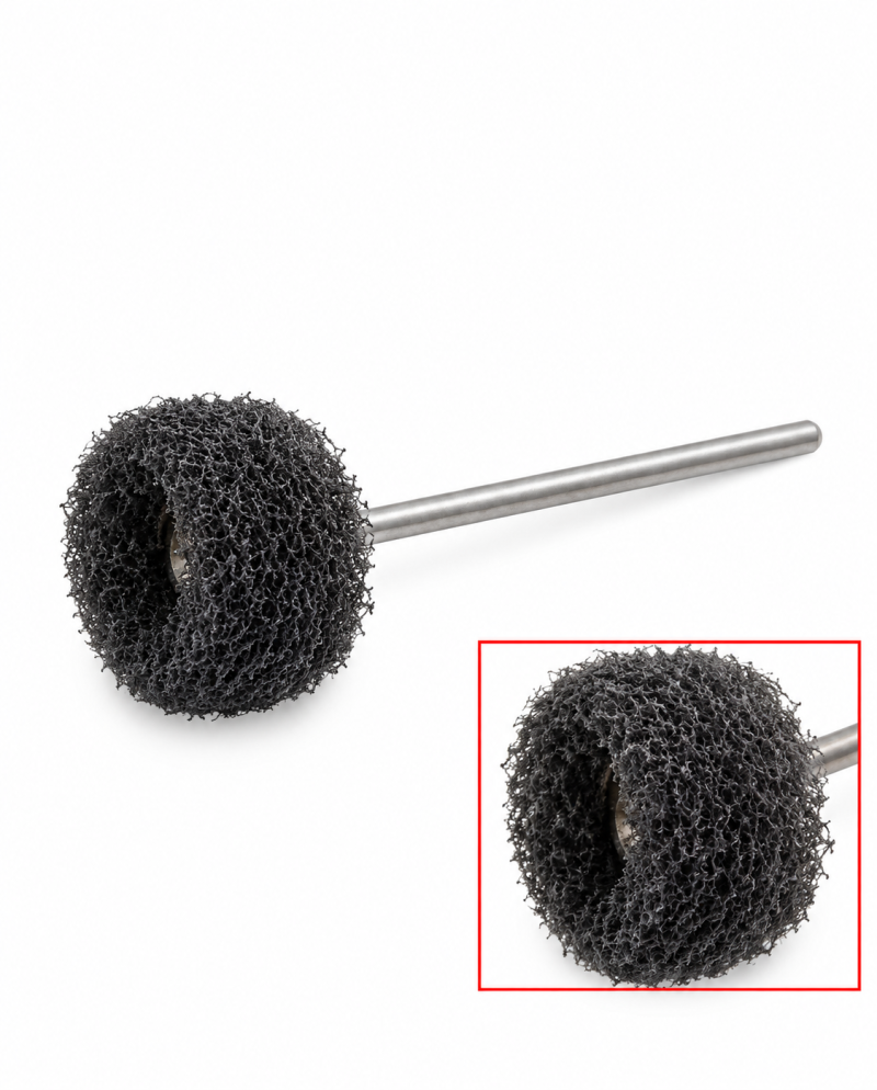 HATHO – Brossette Scotch-Brite noire moyenne Ø 21 mm