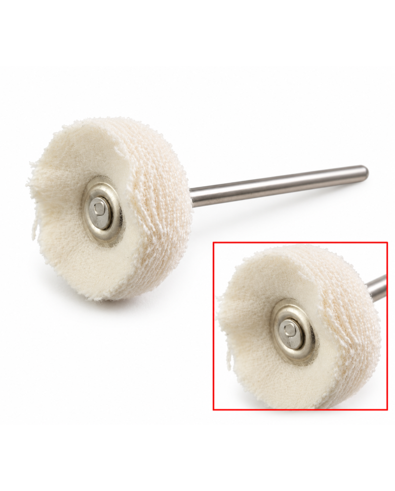 POLIRAPID Ø21 mm – Brossette flanelle polissage précision