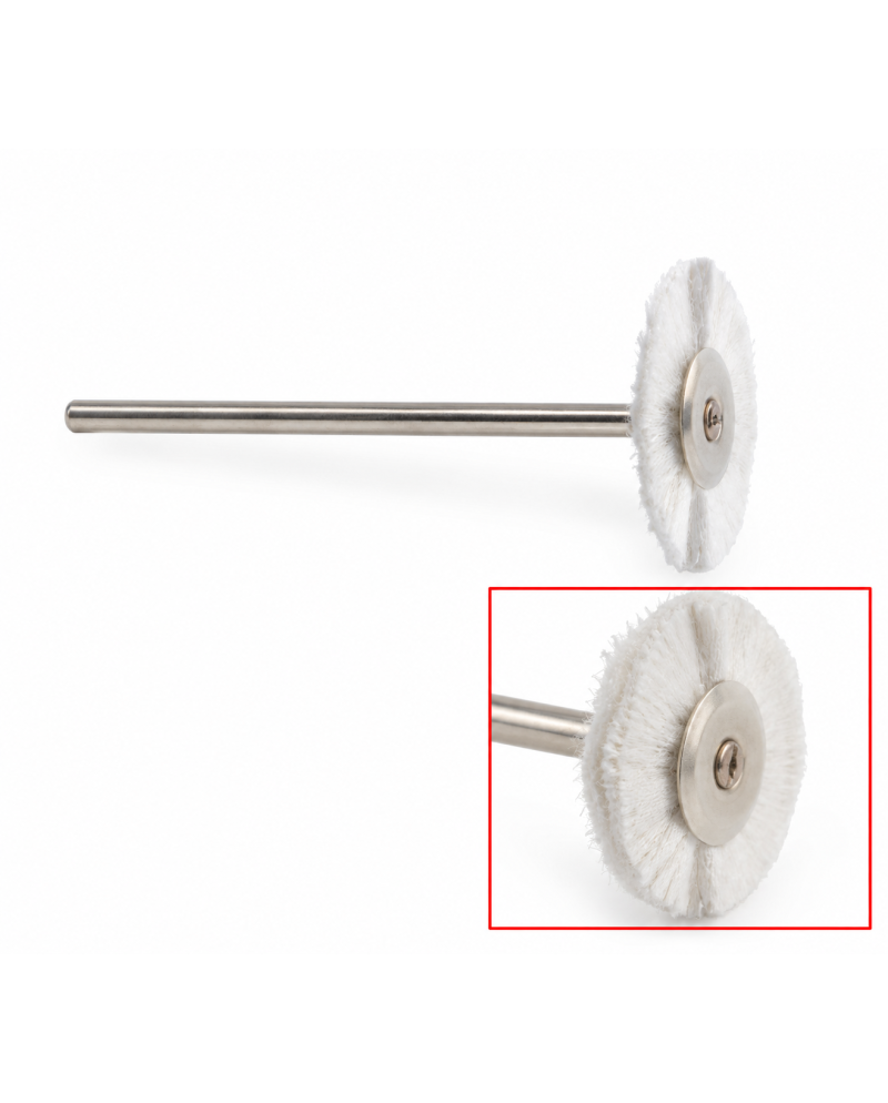 POLIRAPID HATHO – Brossette nylon blanche Ø 21/22 mm
