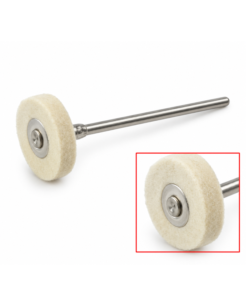 POLIRAPID – Brossette feutre forme roue Ø 17 mm
