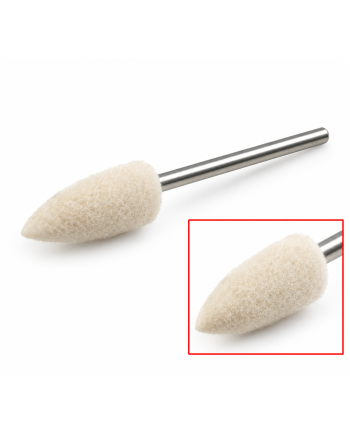 POLIRAPID – Brossette longue feutre forme pointe fine Ø 6,50 mm