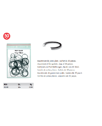 HOROTEC - Assortiment de 50 joints plats horlogerie