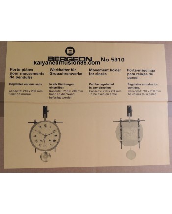BERGEON 5910 – Support mouvements pendules maintien stable